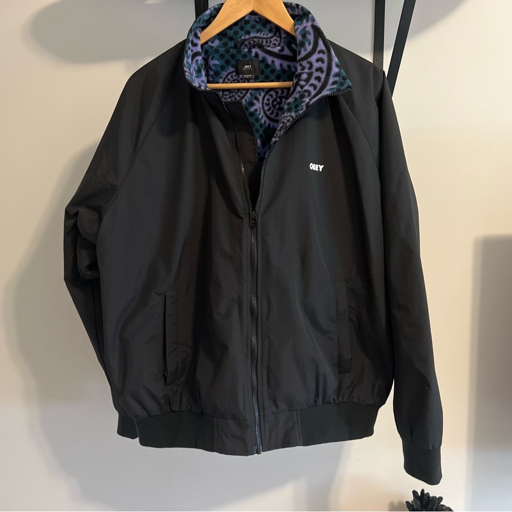 Obey Bomber Jacket Mens size Large